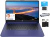 HP Newest 14″ HD Light Thin Laptop Student Business, Quad-Core Intel N4120, 4GB RAM, 128GB (64GB eMM…