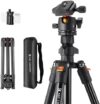 K&F Concept 64 inch/163cm Camera Tripod,Lightweight Travel Outdoor DSLR Tripods with 360 Degree Ball…