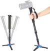 Neewer Extendable Camera Monopod with Detachable and Foldable Stand Base: Aluminium Alloy, Height 52…