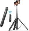 ATUMTEK 51″ Selfie Stick Tripod, All in One Extendable Phone Tripod Stand with Bluetooth Remote 360°…