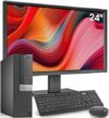 Dell OptiPlex Desktop Computer with 24 inch Monitor PC and Monitor Bundle, i7-6700 3.4GHz,16GB Ram N…