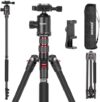 NEEWER 77 inch Camera Tripod Monopod with Phone Holder for DSLR, Phone with 360° Panoramic Ball Head…