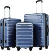 Coolife Luggage Suitcase Carry-on Spinner TSA Lock USB Port Expandable (only 28’’) Lightweight Hards…