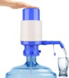 Water Bottles Pump Blue Manual Hand Pressure Drinking Fountain Pressure Press Pump with an Extra Sho…
