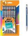 BIC Xtra-Precision Mechanical Pencil, Metallic Barrel, Fine Point (0.5mm), 24-Count, Doesn’t Smudge …