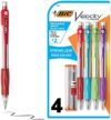 BIC Velocity Strong Lead Mechanical Pencils, With Colorful Barrel, Thick Point (0.9mm), 4-Count Pack…