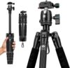 SIRUI 52″ Carbon Fiber Travel Tripod, Compact Lightweight Camera Tripod, 360° Ball Head Detachable, …