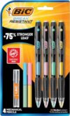 BIC Break-Resistant Mechanical Pencils with Erasers, No. 2 Medium Point (0.7mm), 4-Count Pack for Sc…