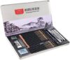 Sketching Pencils Set, Metal Box Packaging, Including Graphite Pencils、Charcoal Pencils、Blending Stu…