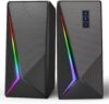 Computer Speakers, Desktop Speakers with 6 Colorful RGB Lights, Volume Control PC Speakers, USB Powe…