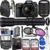 Nikon D7500 DSLR Camera with 18-140mm VR Lens (1582) + 420-800mm Super Zoom Lens, 128GB Memory + 3 P…