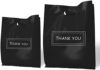 200Pcs Thank You Bags, Black Retail Merchandise Bags Bulk 9×10 and 12×15, Plastic Shopping Boutique …