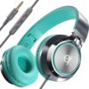 Artix CL750 Wired Headphones with Mic & Volume Control — Noise Isolating Computer Headphones Wired, …
