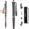 Monopod for Camera, Manbily Camera Monopod Carbon Fiber Portable Compact Lightweight Travel Monopod …
