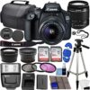 Canon EOS 4000D / Rebel T100 DSLR Camera w/EF-S 18-55mm f/3.5-5.6 Lens 3 Lens Kit Bundled with 128GB…