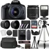 Canon Cameras EOS 2000D / Rebel T7 Digital SLR Camera Body w/Canon EF-S 18-55mm f/3.5-5.6 Lens 3 DSL…
