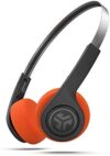 JLab Rewind Wireless Retro Headphones, Black, Bluetooth 4.2, 14 Hours Playtime, Custom EQ3 Sound, Mu…