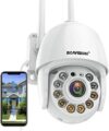 BOAVISION Security Camera Outdoor, Wireless WiFi IP Camera Home Security System 360° View,Motion Det…