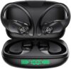 Wireless Earbuds Bluetooth Headphones Wireless Charging Case LED Display 40H Playtime Built in Mic O…