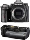 Pentax K-3 Mark III APS-C-Format DSLR Camera, Black D-BG8 Battery Grip, Black