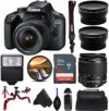 EOS 4000D DSLR Camera with 18-55mm f/3.5-5.6 III Lens – Pixi Advanced Bundle (International Version)…