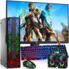 HP G2 RGB Desktop PC – Intel Core i5 6th Gen | 16GB DDR4 Ram | 1TB SSD | New 24 Inch Monitor | Gamin…