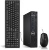 Dell OptiPlex 3050 Micro Mini PC Desktop Computer, Intel Core i5-6400T, 16GB DDR4, 1TB SSD, WiFi, Bl…
