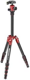 Manfrotto Element Traveller Small 5-Section Aluminum Tripod with Ball Head, Red