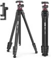ULANZI MT-55 Ombra Travel Tripod, 62.2″ Professional Camera Tripod, Aluminum Tripod W/ 360° Ball Hea…