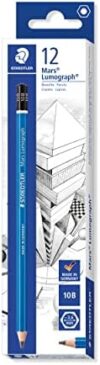 Staedtler Mars Lumograph 10B Graphite Art Drawing Pencil, Very Soft, Break-Resistant Bonded Lead, 12…