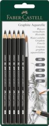 Faber-Castell Graphite Aquarelle 5 Grades Pencils with Brush
