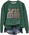 Senior 2025 Sweatshirt Plus Size for Women Fashion Long Sleeve Crewneck Funny Pullover Fall Graduate…