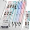 Nicpro 3PCS Pastel Mechanical Pencil Set with Case, 0.7 mm Pencils with 6 Tube HB Lead Refill, 3PCS …