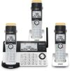 VTech IS8151-3 Super Long Range 3 Handset DECT 6.0 Cordless Phone for Home with Answering Machine, 2…