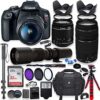Canon EOS Rebel T7 DSLR Camera with 18-55mm is II Lens + Canon EF 75-300mm f/4-5.6 III Lens and 500m…