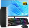 HP EliteDesk 705 G4 SFF Desktop Computer PC with 21.5′ FHD Monitor, AMD Quad Core Ryzen 5 Pro 2400G …