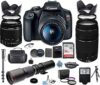 Canon EOS Rebel 2000D DSLR Camera with 18-55mm is II Lens Bundle + Canon EF 75-300mm f/4-5.6 III Len…
