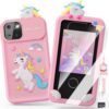 Kids Smart Phone Toys for Girls,Unicorn Gift Toys for Girls Ages 3-9 Christmas Birthday Gifts Mini S…