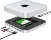 Mac Mini Dock, USB C Hub with Dual SSD Enclosure- Fits M.2 NVMe/SATA SSD and 2.5 inch SSD, USB-C 10G…