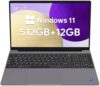 Laptops Computer, 12GB RAM 512GB SSD, Windows 11 Laptop Computer with Intel Celeron N5095, 15.6 Inch…