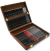 Derwent Sketching Pencils, 4mm Core, Wooden Box, 48 Count (0700759)
