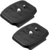 Weewooday 2 Pieces 43mm Tripod Quick Release Plate Tripod Adapter Mount Camera Tripod Adapter Plate …