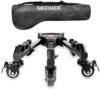NEEWER Photography Tripod Dolly, Heavy Duty 33lbs Capacity Tripod Wheels with 2 inch Rubber Wheels, …