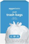 Amazon Basics 4 Gallon Trash Bags, Flap Ties, Fresh Scent, 80 Count, Pack of 1