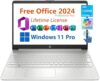 HP 15.6″ Business Laptop, Free Microsoft Office 2024 Lifetime License, Copilot AI Chat, HD Touchscre…
