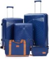 Luggage Sets 5 Piece, Suitcases with Wheels, Hardshell Suitcase Set, PP Carry on Luggage Set with TS…