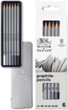 Winsor & Newton Studio Collection Artist Pencils, Graphite Pencils, Set of 6