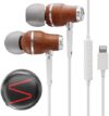 Symphonized Premium Wooden iPhone Earphones Wired (Apple MFI Certified), Deep Bass Sound, 3D Sound, …