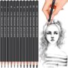 YUANCHENG Professional Drawing Sketching Pencil Set – 12 Pieces,Graphite,(14B – 2H), Graphite Pencil…
