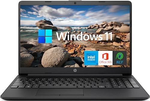 HP 15.6” Laptop with 1 Year Microsoft Office 365,Intel Pentium Quad-Core Processor,Long Battery Lif…